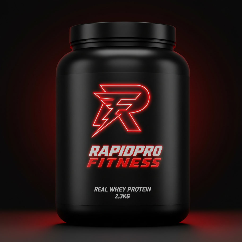 REAL WHEY PROTEIN 2.3KG supplement packaging